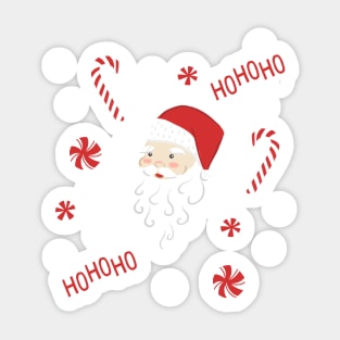 Peppermint Santas Sticker